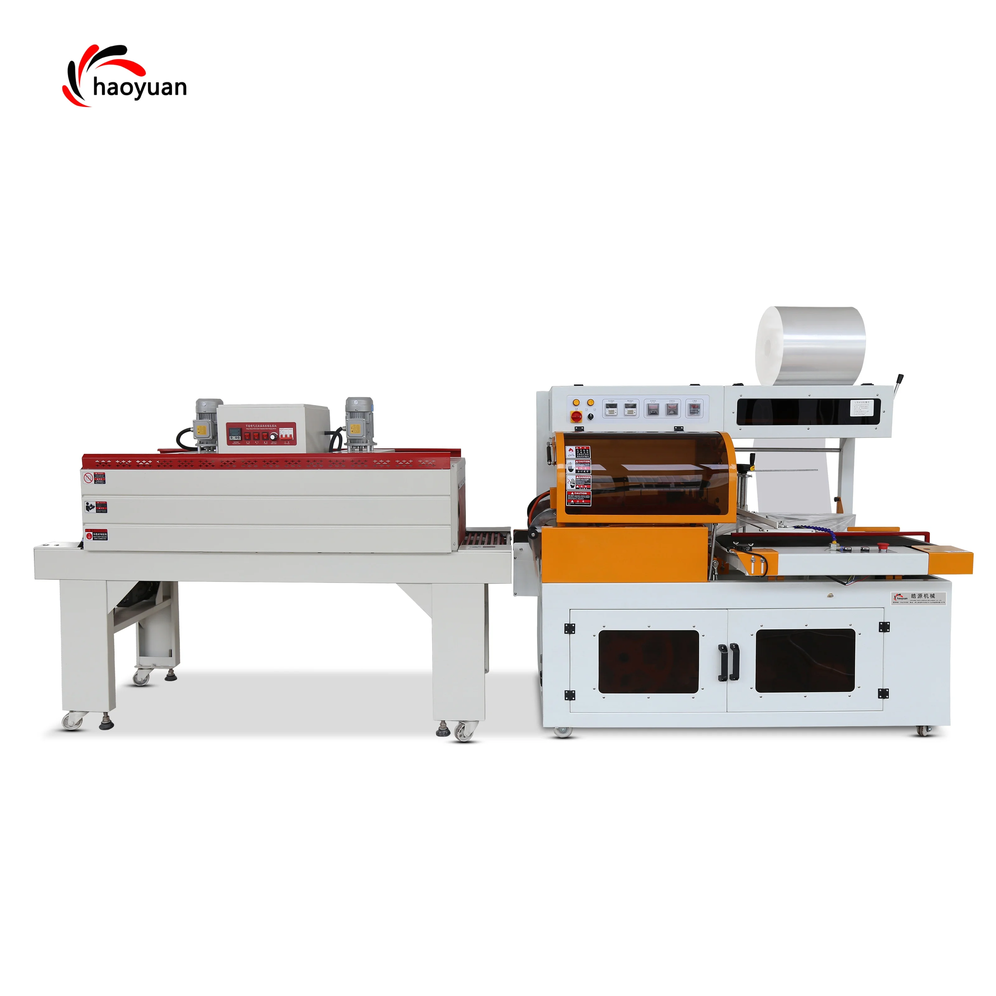 FQL-450 Automatic L TYPE Shrink tunnel POF film thermal contraction heat shrinkage pillow Wrapping Machine Shrink Packer