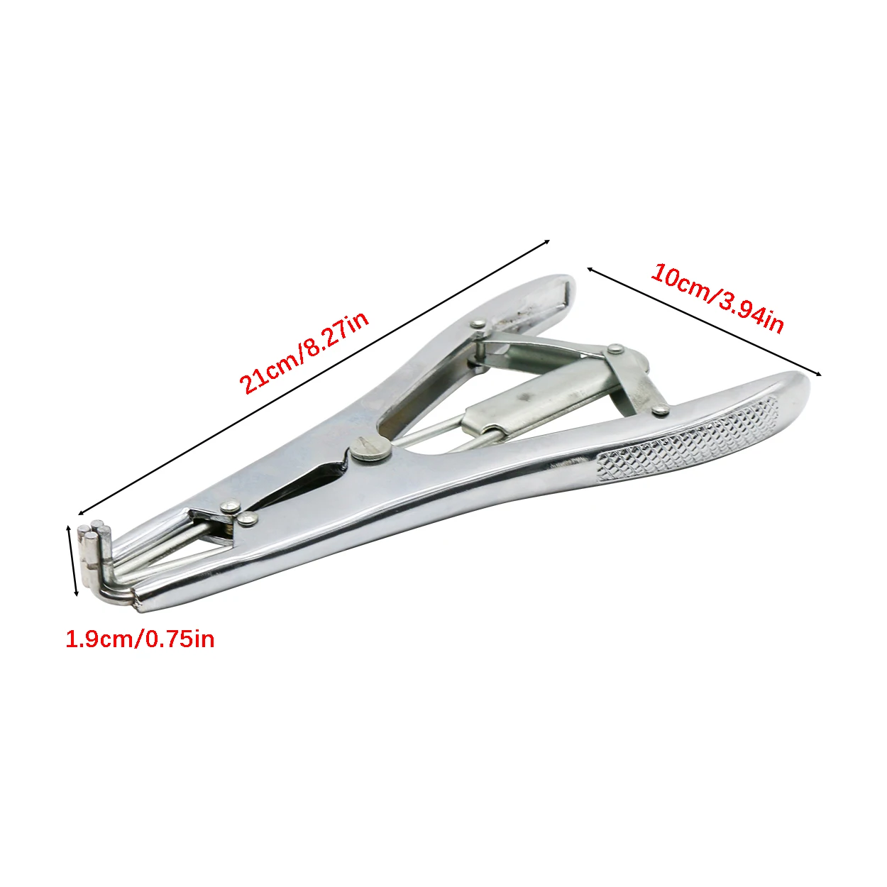 Stainless Steel Animal Castrator Cattle Cow Sheep Goat Emasculator Castration Forceps Pig Tail Cutting Pliers