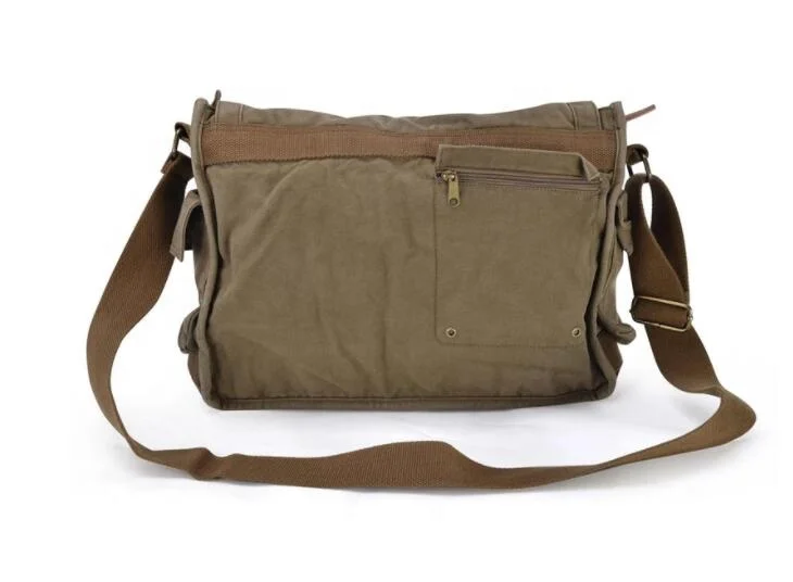 B282 Quality Blank Canvas messenger bags Vintage Heavy Duty Canvas Messenger Bags