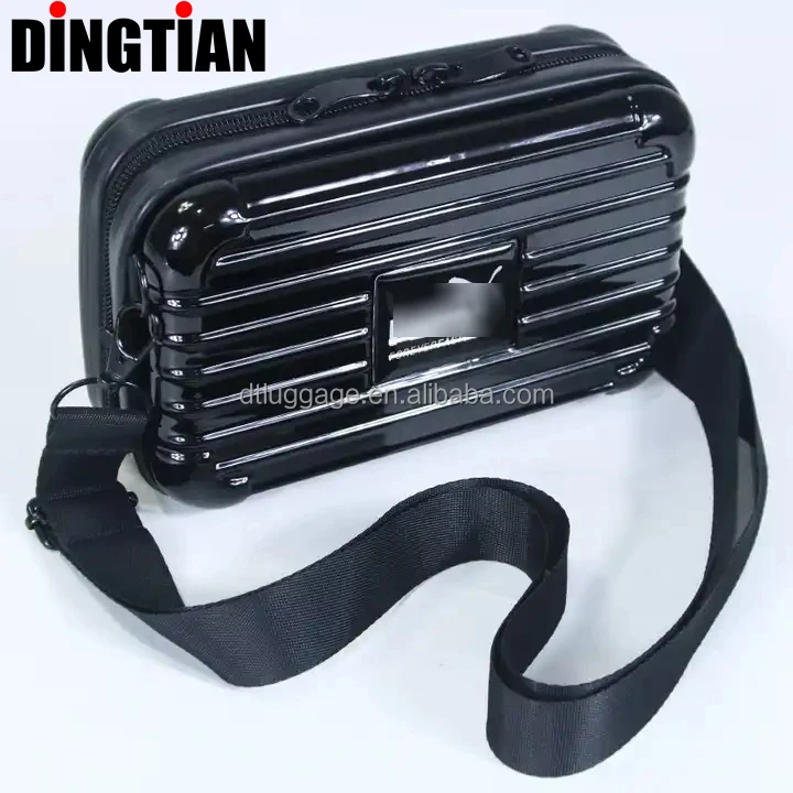 7inch Hard Case Customized Mini Suitcase Travel Case Portable ABS Luggage Bag Hand-Carry Cross-Shoulder Cosmetic Bag OEM Handbag