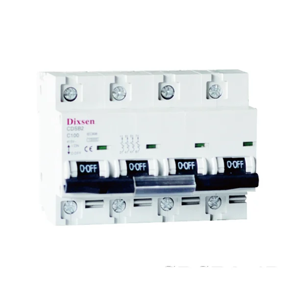 100a four pole MCB mini switch