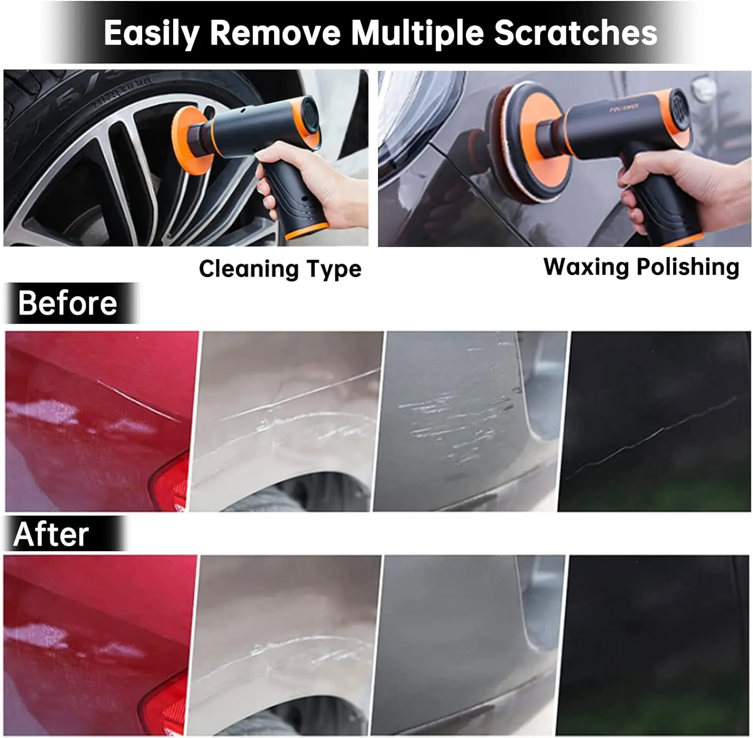 100w Professional Wax-polishing Auto Polishing Tool Car Polisher Polishing Machine Cordless Mini Car Polisher