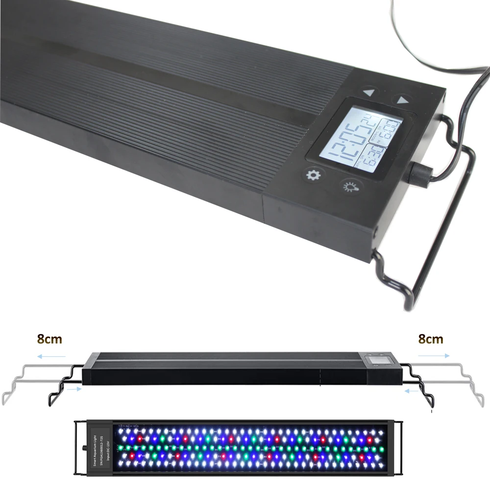 Smart Freshwater Planted Spectrum Shade  WRGB 2 LED Aquarium Light 30CM 45CM 60CM 90CM 120CM