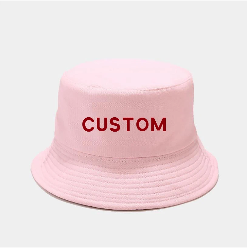 Custom embroidery women bucket hat Korean light board fisherman small fresh simple basin spring summer student couple sun hat