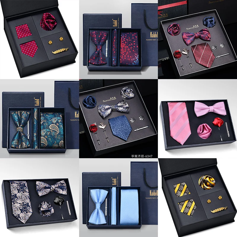 Fashion Blue Paisley Luxury Packaging Multiple Stylish Design Stock Microfiber Neckties