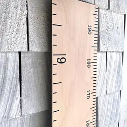 Wooden Ruler Growth Height Chart Ruler Natural Schoolhouse Ruler