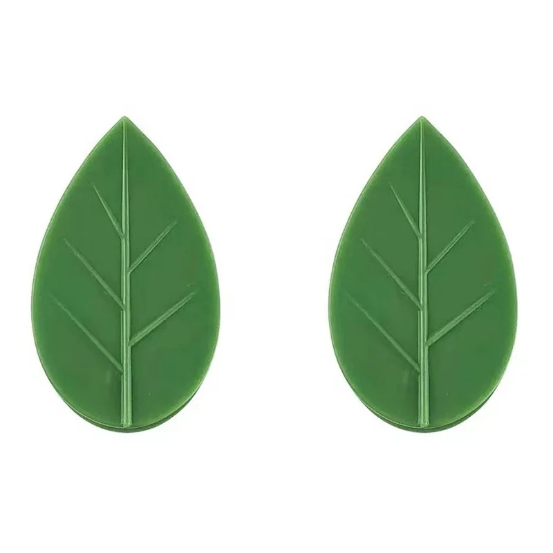 Tomato Clips for Plants Wall Mounted Hooks Plant Climbing Pole Green Leaves Shape Plant Climbing Wall Fixture Clips Fixer Sticky