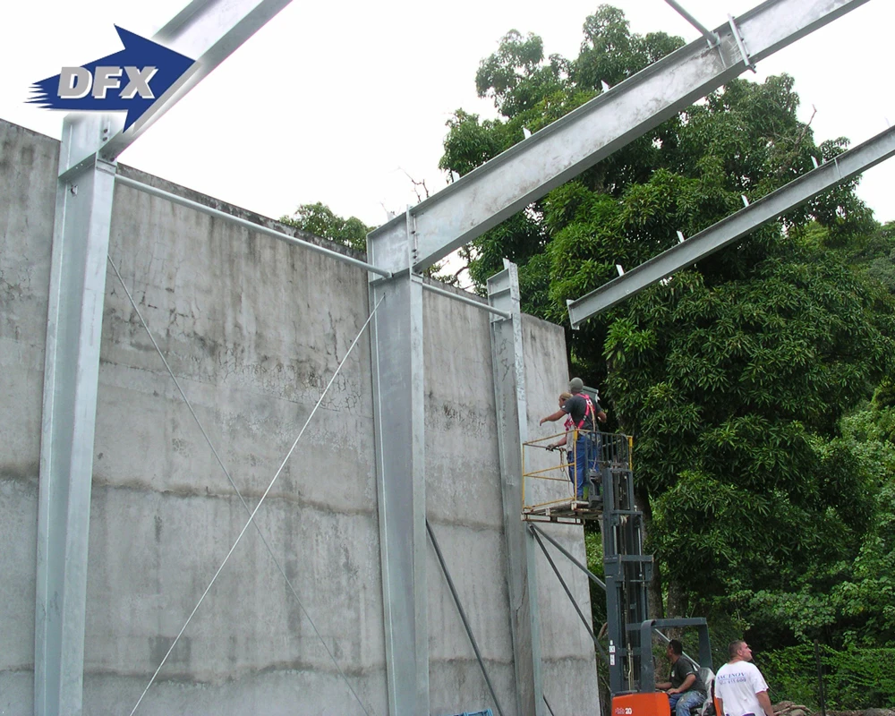 Low Cost Light Prefabricated Building Construction Hight Rise Shopping Mall Hall Prefab Warehouse Steel Structure New Design