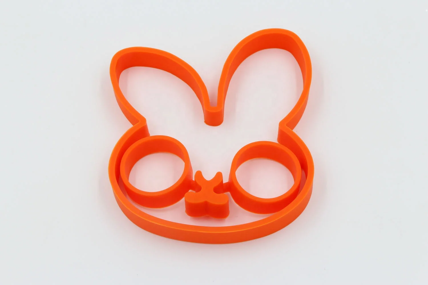 Breakfast Silicone Little Rabbit Fried Egg Mold Pancake Egg Ring Omelette Gift Novelty Kitchen Accessories Cooking Tools Orange