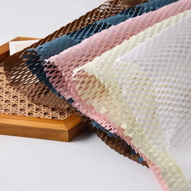 Biodegradable Gift Kraft Paper Cushioning Protective Wrap Honeycomb Paper Roll - Buy Honeycomb Wrapping Kraft Paper Rolls Eco