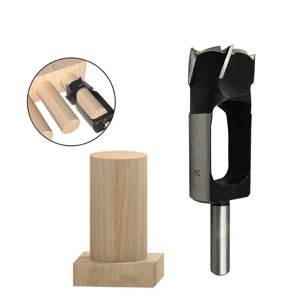 DIN7489 Round Shank Carbon Steel Tenon Dowel and Plug Cutter For Woodworking