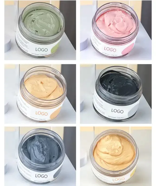 Private Label OEM ODM 100% Natural Beauty Organic Facial Clay Mask Whitening Exfoliating Activated Charcoal face mask