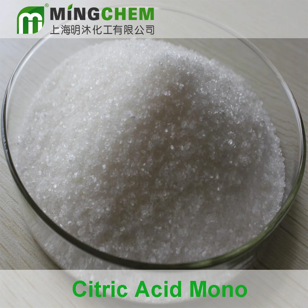 China Best Food Grade Acidulants BP98 USP24 E330  8mesh to 80mesh fine crystal powder Citric Acid Monohydrate