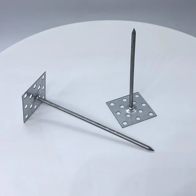 Perforated Base Stainless Steel Glass Wool Fixing Insulation Pin for Fixing Fire Resisting Building