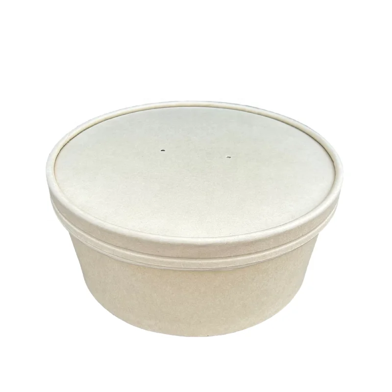Gobest pe pla coated personalized custom popcorn packaging  fruit bowls and cups cover plastic Take Away Food Containers