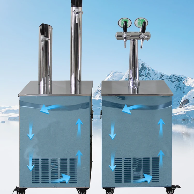 High Quality Water Cooled Beer Refrigerator Pub Equipment and Kegerator Dispenser