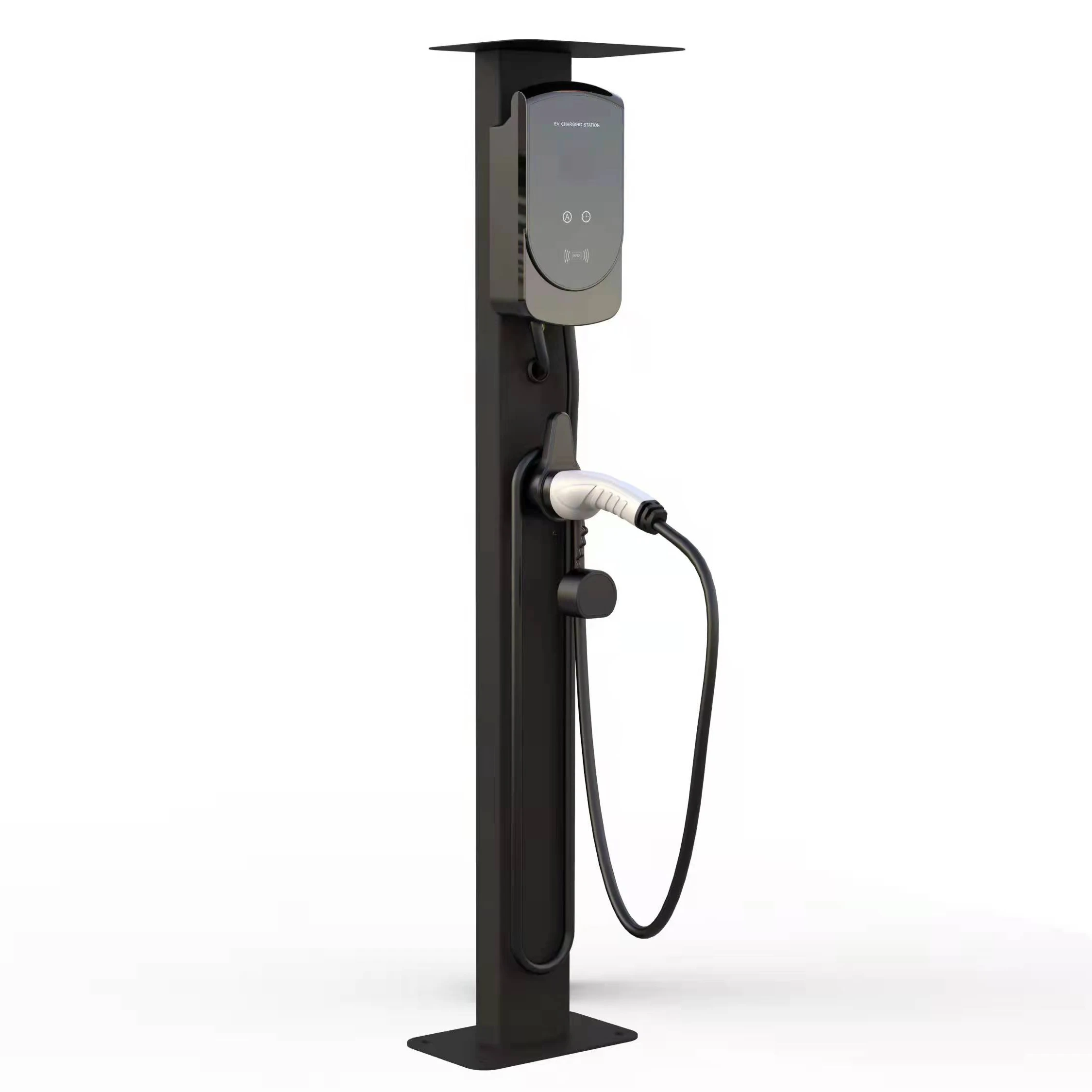 fisher EV Charger 22KW 32A Wallbox Electric Vehicle Charge Station Wallbox 1 Phase Type 2 5M Cable APP Control charging