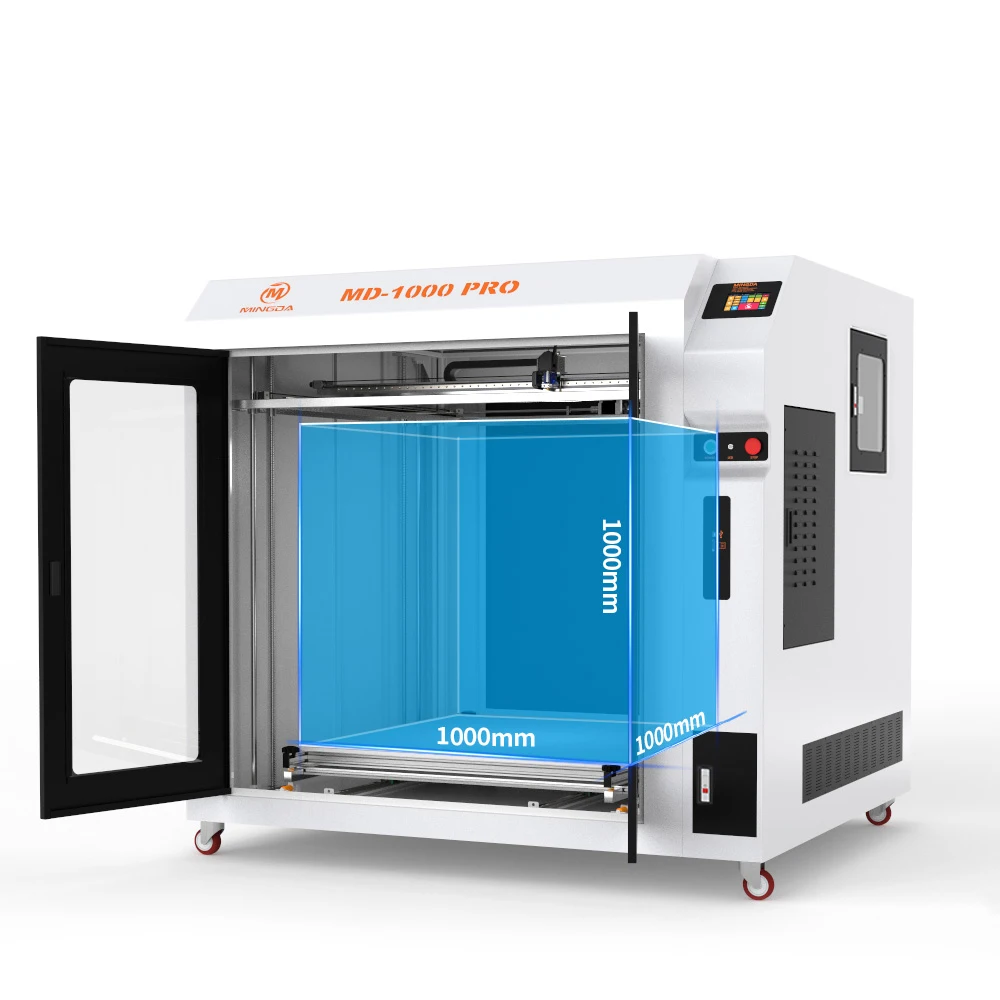 1000*1000*1000mm MINGDA MD-1000 Large giant Professional FDM impressora 3D Printer Machine for furniture Plastic 3D Models