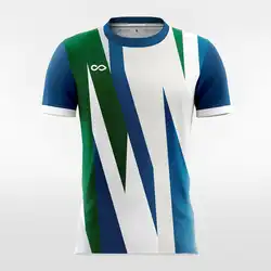 High Quality Black Green Any Colour Stripe Jersey Uniform100% Polyester Club Soccer Uniform Football Shirts