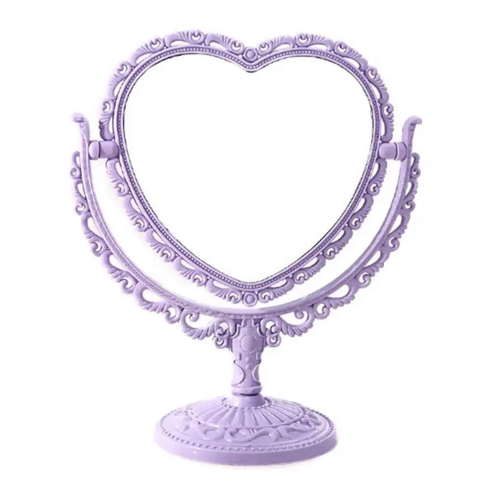 Supplier new product European Retro Double-sided Beauty Vanity Mirror Desktop Vanity Mirror