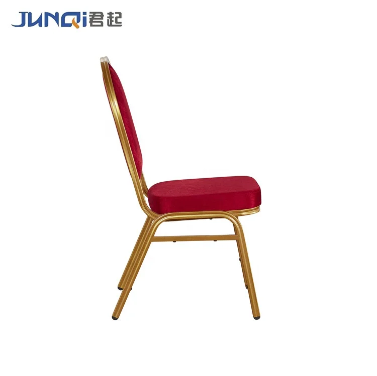 Низкая цена, прочный высококачественный стальной металлический Банкетный Штабелируемый стул для отеля, ресторана