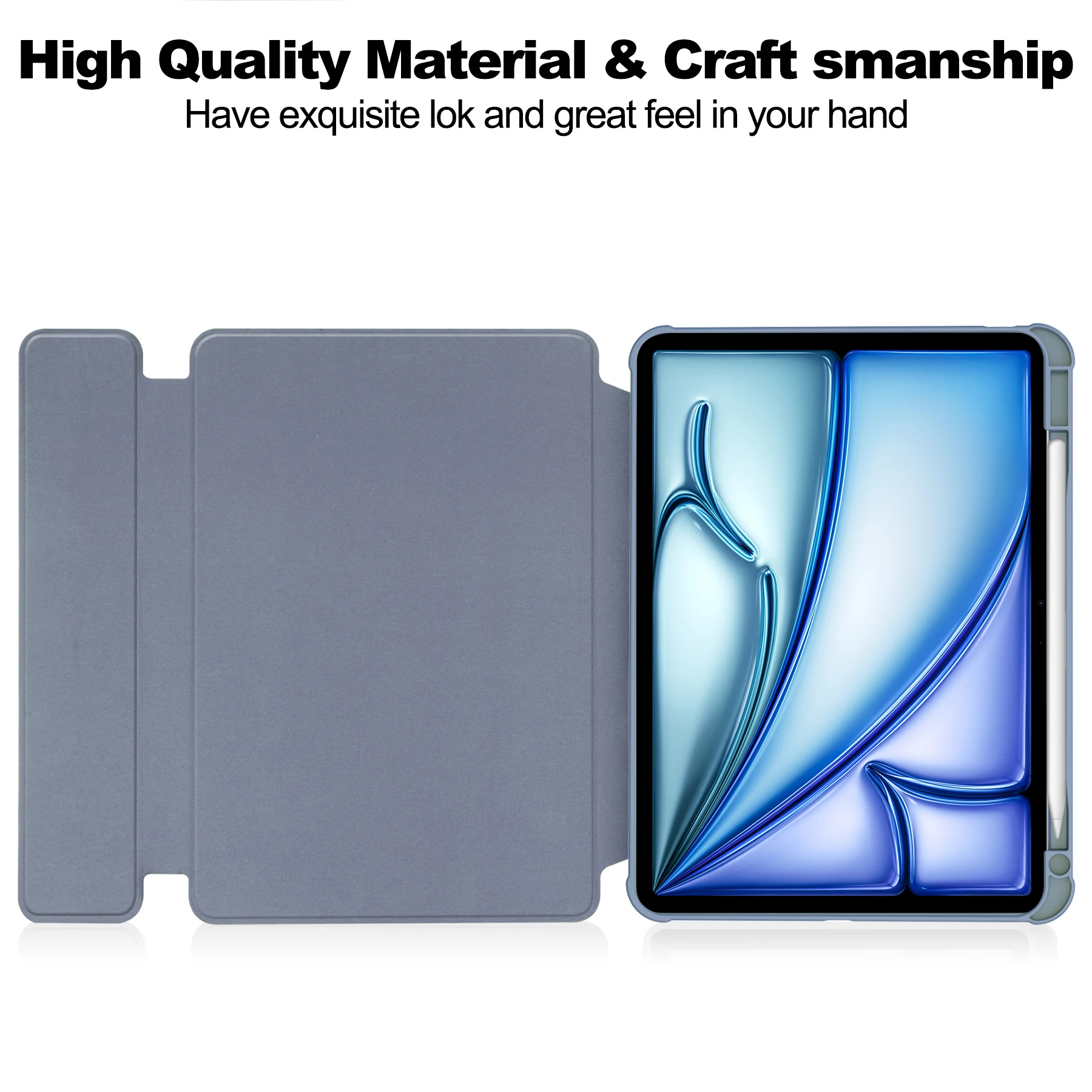 360 Rotating Pu Leather Case For ipad air 13 2024  For ipad pro tablet Protective Case cover