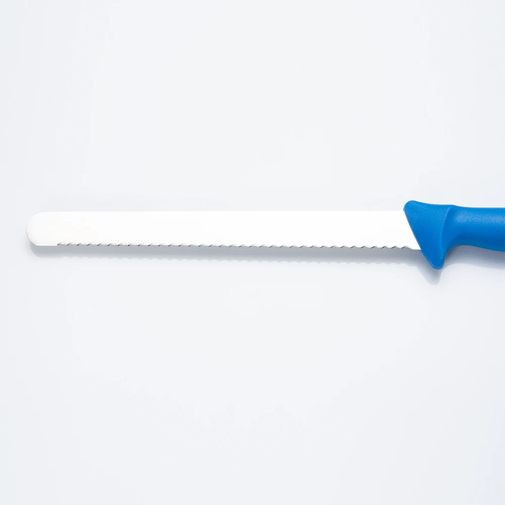 Новое поступление 14-дюймовый немецкий стальной кухонный нож для нарезки мяса ветчины с резиновой ручкой премиум-класса