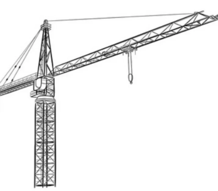 China Sale Flat-Top Construction Tower Crane with spare parts 10Ton