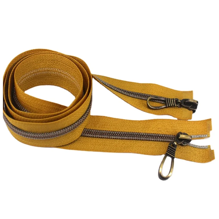 CHENGDA Low Price Two Way Open End Teeth Bedding Sets Jacket Nylon Zip Zipper