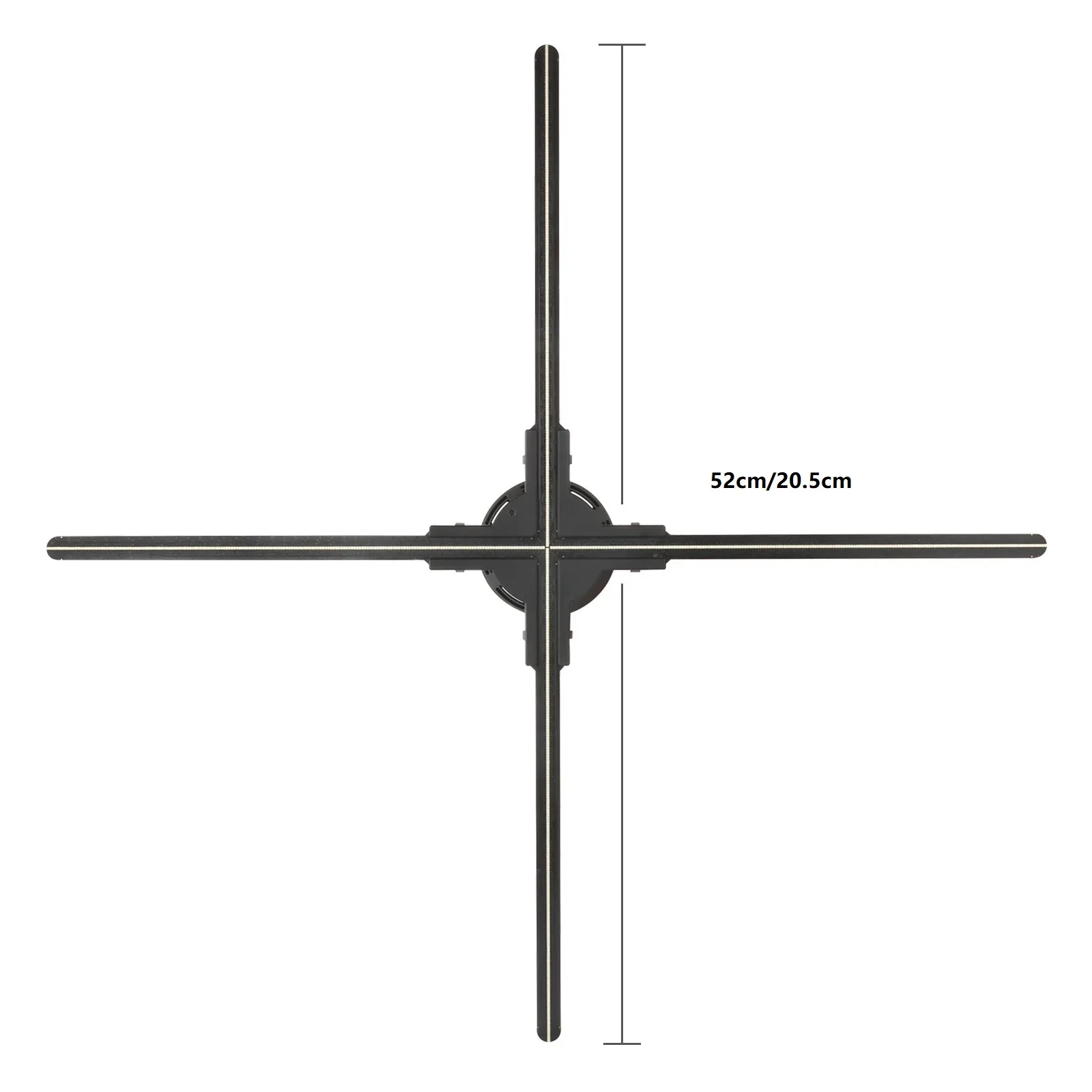 52cm 3D Hologram LED Fan 1600*624Px for Shopping Mall 3D Holographic Projector Advertising Display with Remote and Bluetooth