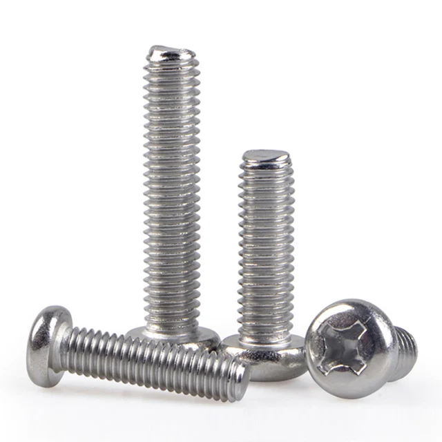 Factory direct sales stainless steel DIN7985 cross recessed pan head machine screws