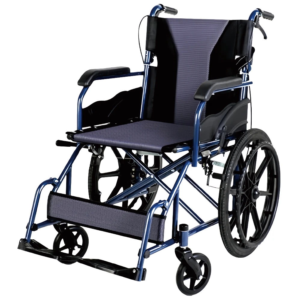 shandong Wheel Chair Manufacturers Wholesale Hospital Furniture Steel Manual Foldable Wheelchair in china