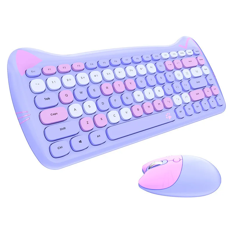 Беспроводная клавиатура и мышь MOFII Cat 2 4g мини-Кот для бизнеса