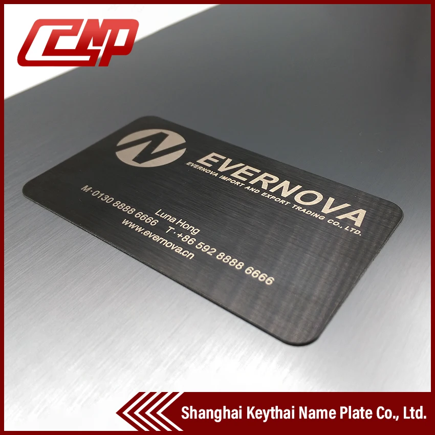 Anodizing Engraved Metal Business Cards Free Design