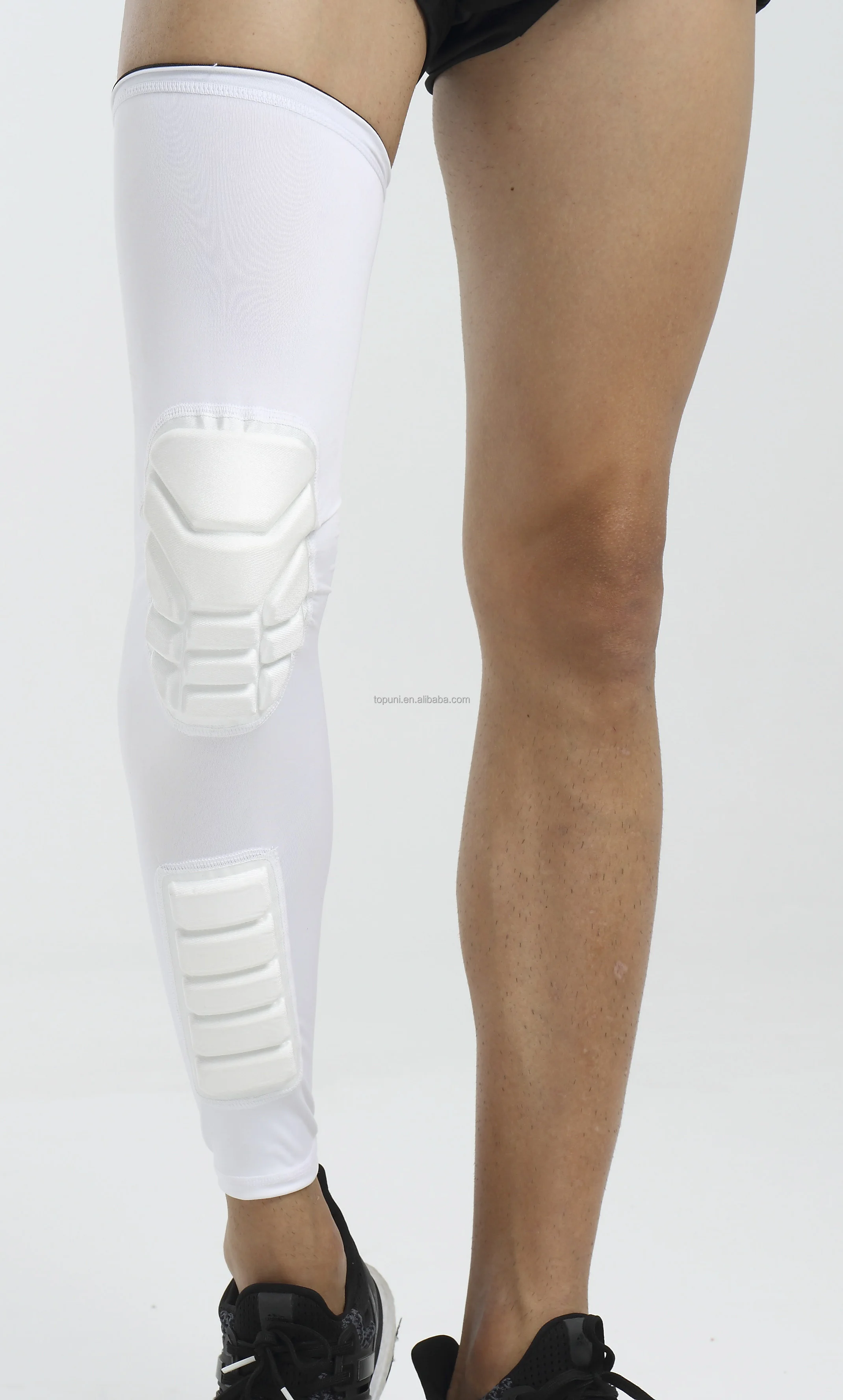 Sports Kneepads Breathable Lengthen Compression Knee Calf Sleeves Pads Brace Hiking Cycling Honeycomb Elastic Knee Support leg