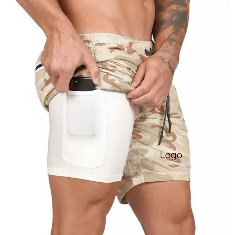 Camouflage Breathable Summer Mens Running Shorts Cotton Men Athletic Shorts