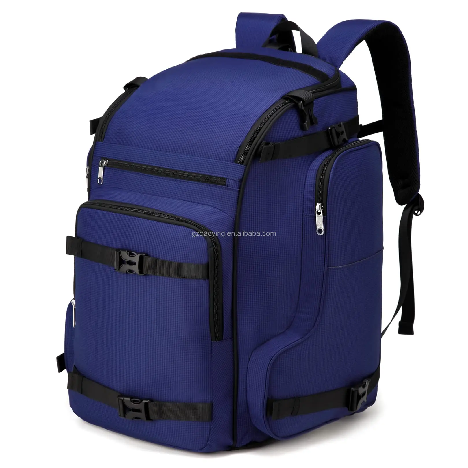 2023 Fashion Blue 50L Large Capacity 1/5 Snowsports Ski Boot Bag Backpack Outdoor Nordic Ski Bags with Heating Thermal Pad