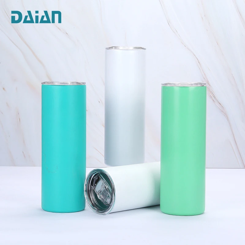Wholesale Double Wall Bpa Free Plastic Skinny Acrylic Tumbler With Lid Straw
