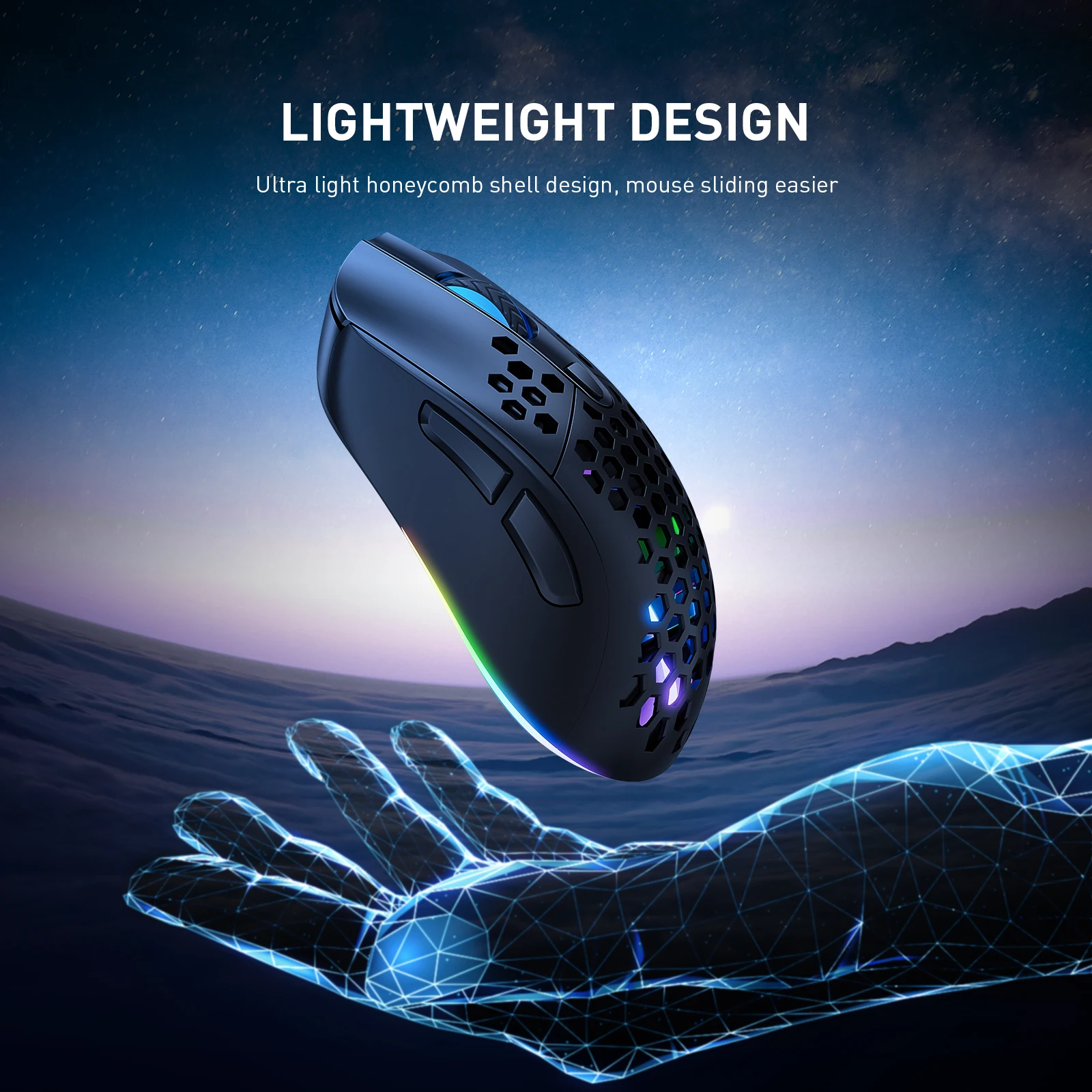 Onikuma CW906 Best Selling 7200Dpi Game Mouse Wireless Usb Optical Programmable Mechanical Gaming Mouse WiredGaming Mice