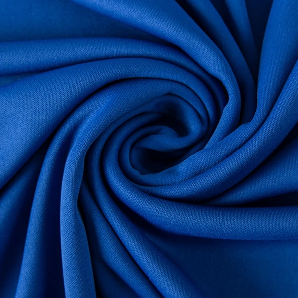 Shaoxing Textile Directly Manufacturer 100% Polyester 75D Interlock Plain Dyed Soft Knitted Fabric Polyester Fabric
