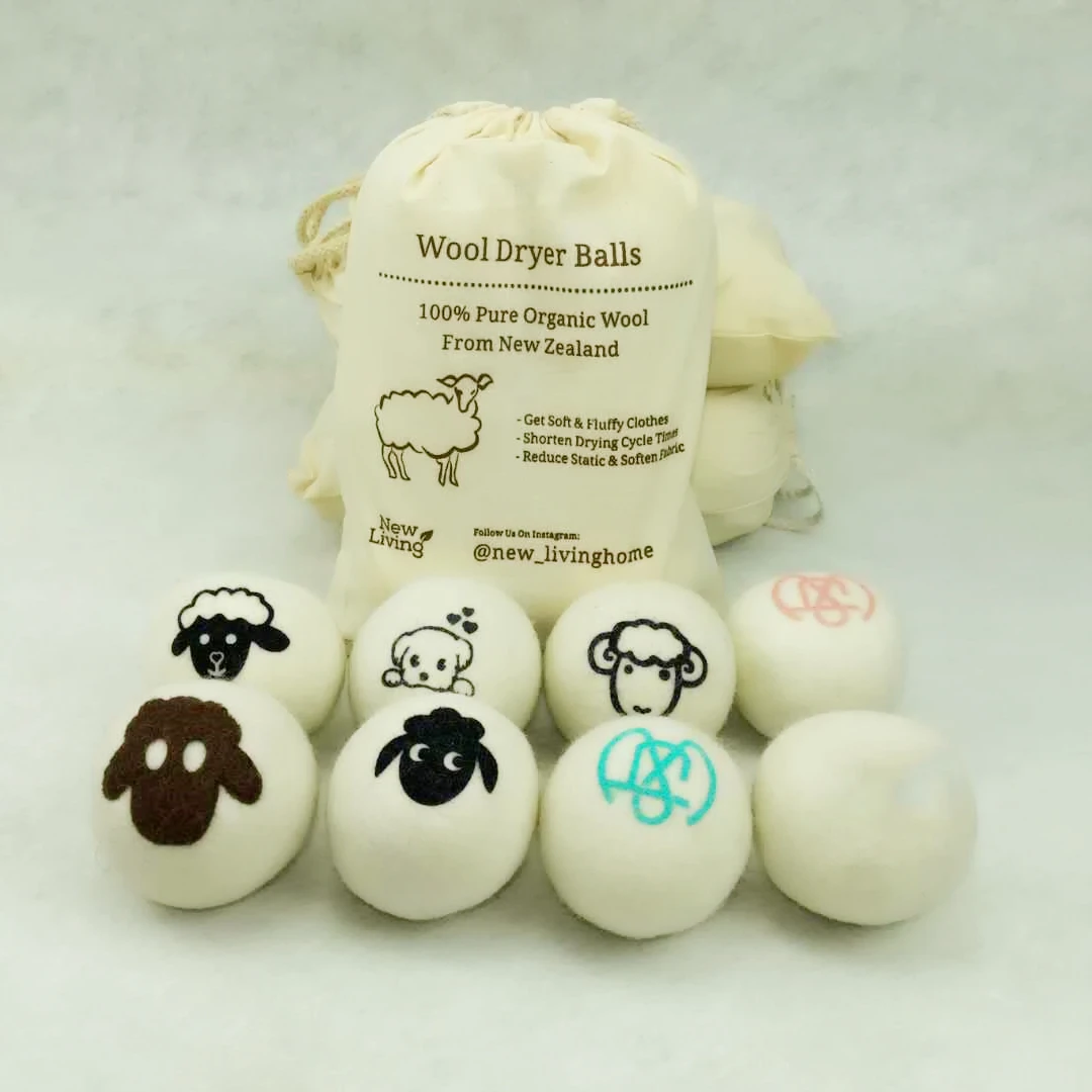 friendsheep wool dryer balls 2022 New Arrives  Bestseller 6 Pack Wool Dryer Balls Xl Pure Organic New Zealand