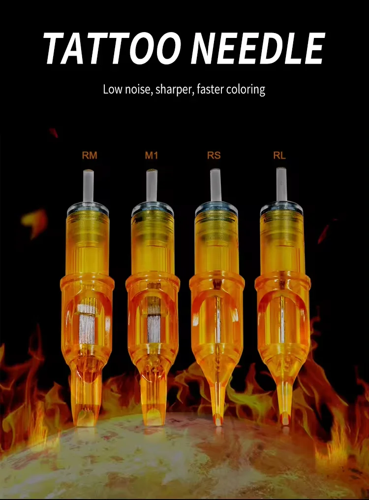 Yellow Dragonfly Traditional universal tattoo cartridge needle microblading tattoo needle permanent makeup cartridge needle