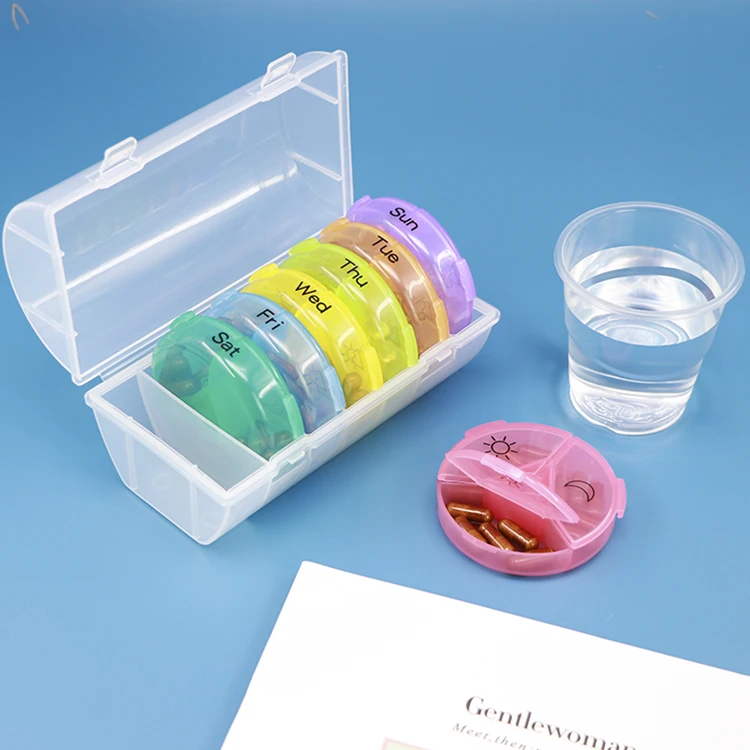 Контейнер для лекарств коробка таблеток органайзер на неделю пастильеро