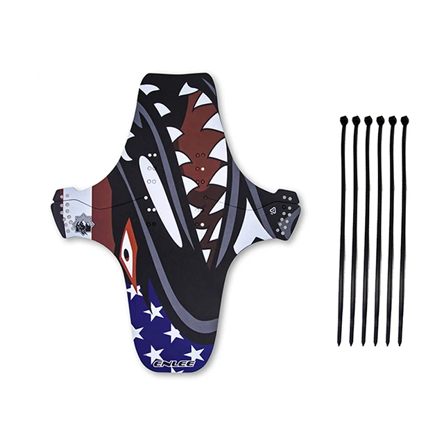 ENLEE mountain Bike Wings Mud Guard Bicycle Reflective Fenders Plastic Front /rear Bike Mudguard Cycling Accessories