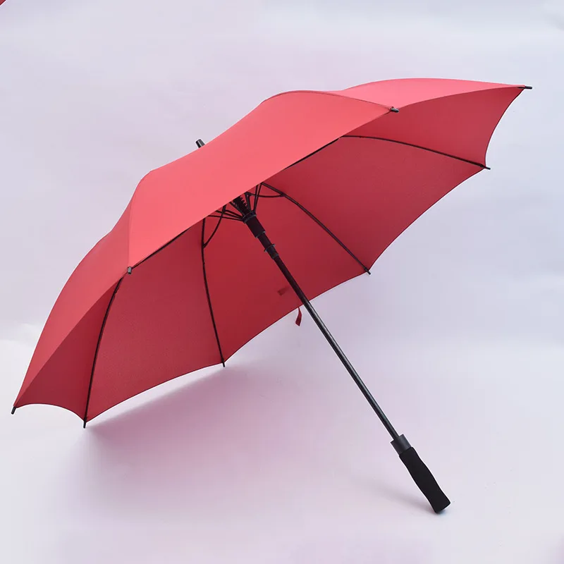 Custom Logo Business Gift Hotel Beach Umbrella Automatic Golf Umbrella Portable UV Sunshade Umbrella with Long Handle