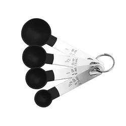 Kitchen Adjustable Stainless Steel Measuring Spoon Set 4 PCS of Baking Tools Milk Powder Coffee Measuring Spoon
