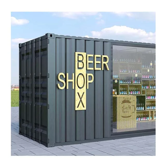 Modular Future Beer Shop Mobile Store Trailer 20ft 40ft Customized prefabricated Container Coffee Shop