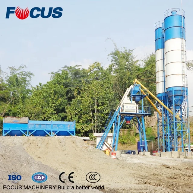 25m3/h mini mix concrete batching plant for sale