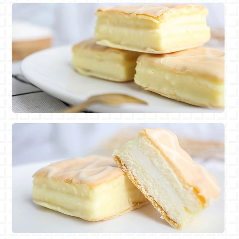 500g box of white chocolate coated pulled snow bran cake dessert wholesale snacks chocolate cake