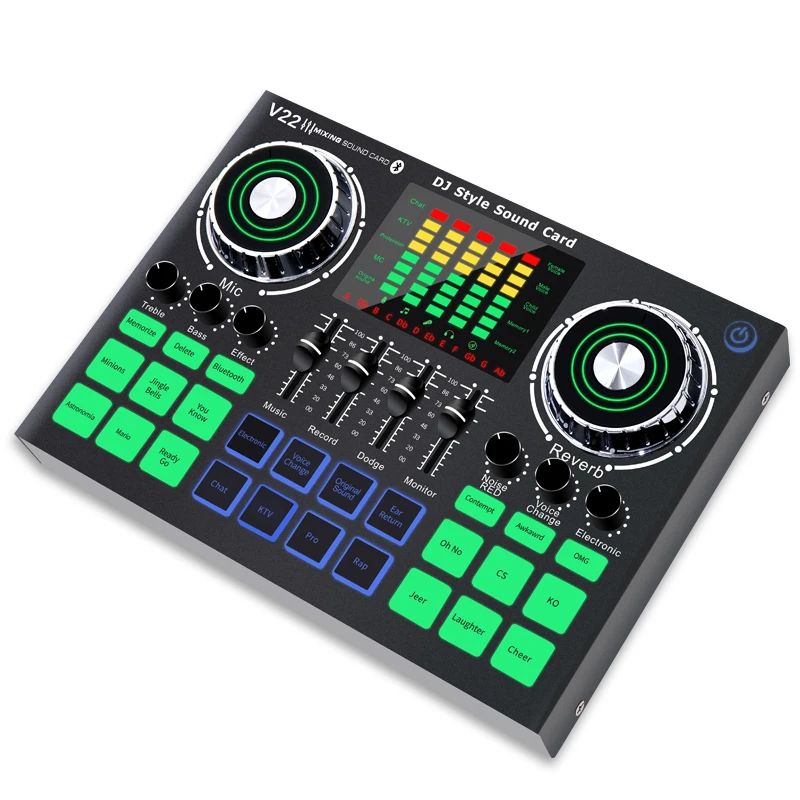 Профессиональный студийный аудио-микшер в реальном времени со звуковыми картами для компьютера/телефона